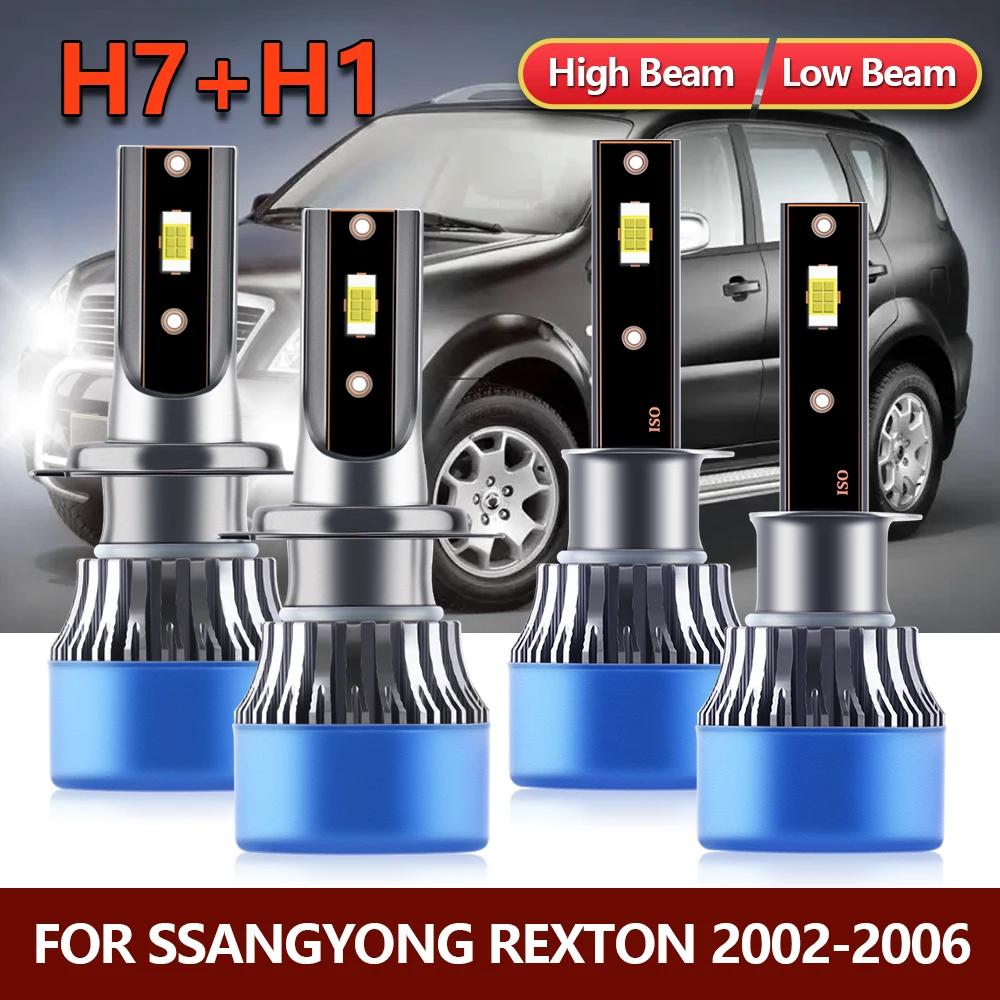 4x LED  Ʈ    H1 +  H7 ޺ ڵ ȯ  ֿ Rexton 2002 2003 2004 2005 2006